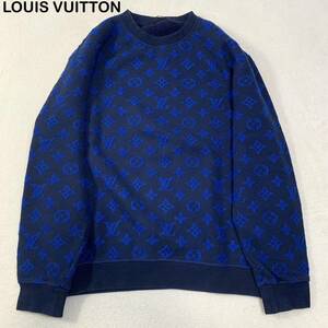 2019-2020年モデル　☆美品☆ LOUIS VUITTON モノグラム　ウール混合　スウェット　ニット　XLサイズ　メンズ