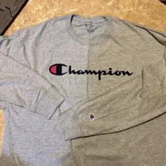 Champion グレー 長袖Tシャツ 2XL