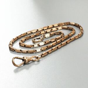 ◎Antique Vintage SIMMONS R.F.SIMMONS CO Pocket Watch Fob Chain 幅:約2mm 全長:約360mm 懐中時計 フォブ チェーン 時計アクセサリー