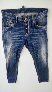 【　 DSQUARED2　ディースクエアード　】 　SKATER JEAN　　44　　S71LB0747　 スタッフインターナショナル国内正規品　　