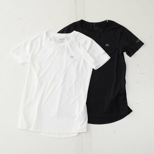 △503223 未使用品 Calvin Klein カルバンクライン スポーツTシャツ インナーウェア パフォーマンス サイズXS ホワイト ブラック
