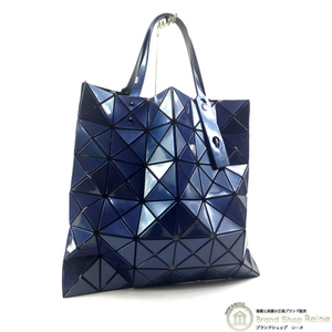 バオバオ イッセイミヤケ （BAOBAO ISSEY MIYAKE） ルーセント 6×6 ハンド トート バッグ ブルー×グリーン系（美品）中古