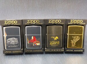 Zippo ジッポ 4点 サンフランシスコ グアム 他 着火未確認 ブランドライター喫煙具 ケース入り ◆おたからや【G-B40677】同梱-2