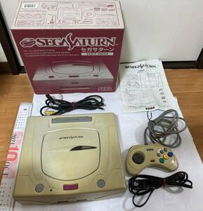 SEGA セガサターン 本体 HST-0014 HST-3220 箱あり 2説明書付き　通電確認済み