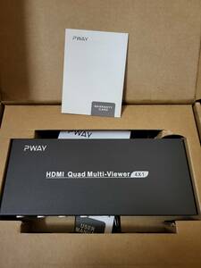 PWAY　HDMI 4in1 で出力可能　画面配分なども　配信やたくさんの情報を一画面に出力　監視用などにも　4K3D@30HZ