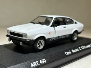 1/43 「オペル カデットC クーペ GTE」ホワイト 1975年「いすゞ ジェミニ クーペ」 兄弟車 ディテイルカーズ製　ART.450