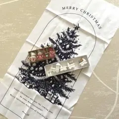 タイムセール！クリスマス　タペストリー&人形オーナメント&木製汽車セット