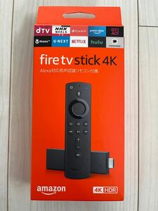 Amazon Fire TV Stick 4K 音声認識リモコン付属、電池付属 ファイアTVスティック　開封済未使用