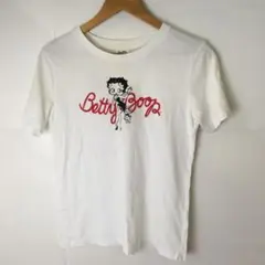 フ228●Betty Boop●GU●レディース●Ｔシャツ●ホワイト●サイズM