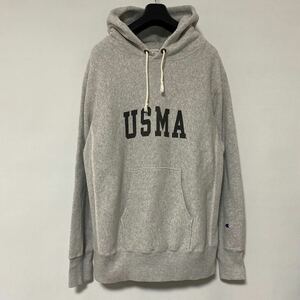 美品 Champion USMA reverse weave sweat parka L チャンピオン リバースウィーブ スウェット パーカー 復刻 ビームス beams 軍