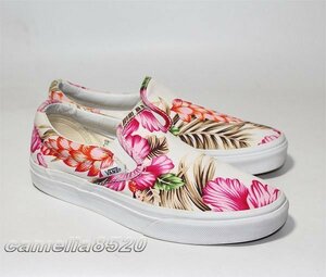 バンズ ハワイアン フローラル 総柄 US6 UK4.5 EU36 約22.5cm 中古 美品 VANS HAWAIIAN FLORAL CLASSIC SLIP-ON