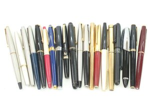 【20点】 MONTBLANC PARKER SHEAFFER PILOT 等 万年筆 ペン先 22K 18K 14K 刻印 文具 筆記用具 まとめ 3554-B