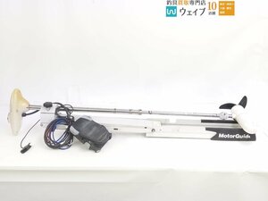 【東京都大田区 店舗渡し限定】モーターガイド グレートホワイト デジタル 24V フットコンエレキ、マウント付き ジャンク品