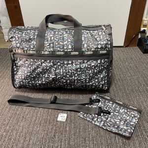 レスポートサック LeSportsac ラージ ボストンバッグ　 ショルダーバッグ 大容量 軽量 ナイロン　ほぼ未使用美品！