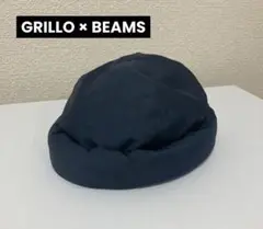 GRILLO × BEAMS / 別注 Roll Cap ネイビー