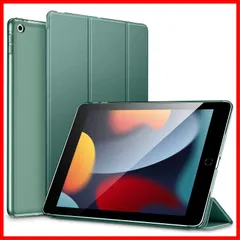 【在庫処分】ESR iPad 9世代 ケース 10.2インチ ipad ケース 第7/8/9世代通用(2021/2020/2019モデル) 半透明 指紋防止 三つ折りスタンド オートスリープ/ウェイク機能対応 薄型 軽量 傷防止 耐衝撃 ハードカバー グリーン