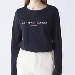 TOMMY HILFIGER ベーシックロゴロングスリーブTシャツ