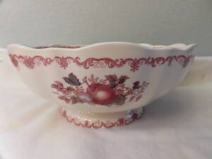 メイソンズ　Mason’s★大きなサラダボウル フルーツバスケット柄　 Large Salad Serving Bowl　Fruit Basket Red Multicolor