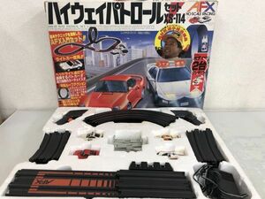 TOMY AFX HOスケール レーシング ハイウェイパトロールセット XS-114 ジャンク品 / スロットカー 昭和 レトロ う118a