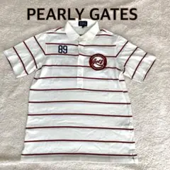 PEARLY GATES　ゴルフ　ポロシャツ　半袖　コットン
