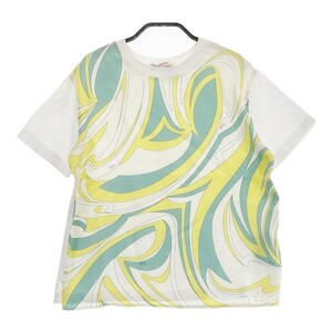 EMILIO PUCCI エミリオ プッチ 半袖Tシャツ プリント 総柄 ホワイト系 XS [240101297753] レディース