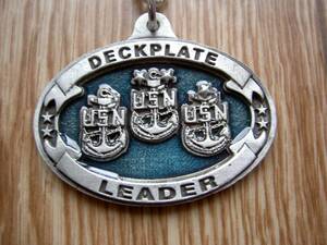 ☆USN Chief petty officer DECKPLATE LEADERキーホルダー 送料無料: