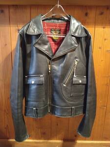 ライダースジャケット　リアルマッコイズ　40´S CYCLE CHAMP JAKET Harley-Davidson サイズ42 ベルト無し