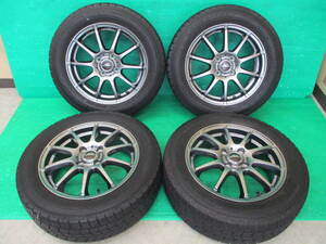 GOODYEAR ICENAVI 7 185/60R15 A-TECH シュナイダー【15×5.5J+50 4H-100】埼玉県発 現物確認OK♪4本set フィット など