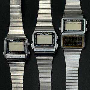 【DATE BANK】　CASIO 3点 DB-520 DBX-110 DBC-600 純正ベルト カシオ 腕時計 メンズ ジャンク 　　