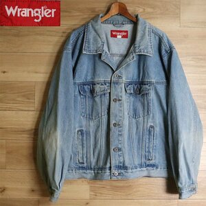 +1K/R7.22-5　アメリカ古着　Wrangler　ラングラー　デニムジャケット　ジージャン　Gジャン　トラッカージャケット　ブルゾン　メンズ　3X