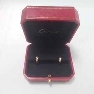 【美品】Cartier カルティエ トリニティ フープピアス 5070