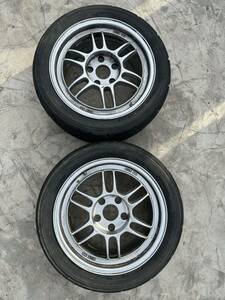 ENKEI 16インチ　8J PCD114.3 5穴　ET38 225/45ZR16 Sタイヤ