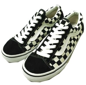 VANS バンズ OLD SKOOL OG 50TH ANNIVERSARY チェッカー オールドスクール 50周年モデル 536632-0004 US7.5(25.5cm) BLACK/WHITE g13904