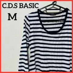 【大人気】C.D.S BASIC 長袖Tシャツ ボーダーシャツ カジュアルシャツ