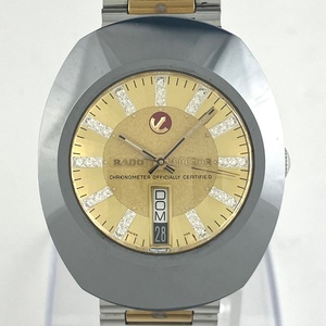 【ジャンク品】 ラドー RADO ラドー ダイヤスター メンズ カットガラス 自動巻き 636.0305.3 腕時計 SS 自動巻き 【中古】