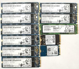 １円～【CD info正常・動作品】 M.2 128GB SSDいろいろ11枚セット (128GB/M.2/SATA/NVMe/2280/2242)SSD001