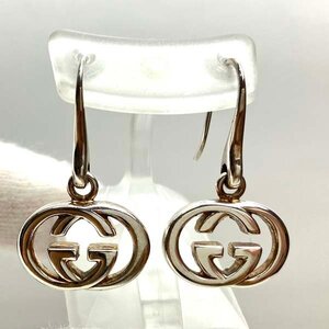 t)グッチ GUCCI ピアス Ag925 シルバー925 SV925 GGロゴ ブランドアクセサリー 中古 ※箱/保存袋/冊子有り