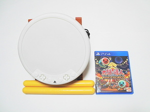 即決 PS4 太鼓の達人 セッションでドドンがドン + 太鼓とバチ 太鼓の達人専用コントローラー for PlayStation4 HORI タタコン