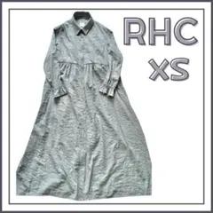 ロンハーマン RHC ワンピース　XS ロング　シャツワンピース　グリーン