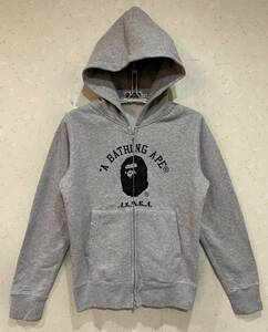 ＊アベイシングエイプ A BATHING APE プリント ダブルジップパーカー S　　　　　　　BJBD.A