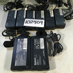 【送料無料】(102404E) 8個セット　LENOVO AC Adapter PA-1900-72等20V-4.5A等　純正品　ACアダプター　ミッキ/メガネケーブル付 中古品