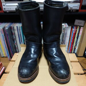 REDWING 2268 エンジニアブーツ 黒／USA 7 1/2／25.5cm／スチールトゥ／レッドウィング