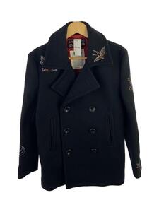 SOFT MACHINE◆ピーコート/S/ウール/BLK/VANGUARD COAT