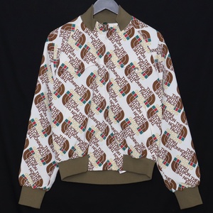 GUCCI × THE NORTH FACE Web print bomber jacket M ホワイト 648866-XAABZ グッチ ザノースフェイス ロゴプリントボンバージャケット