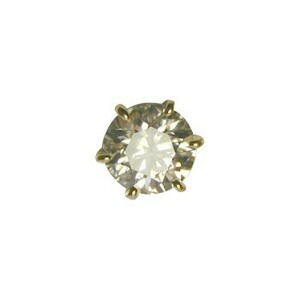 ダイヤモンド ピアス 一粒 片耳 K18 1カラット 鑑定書付 1.01ct Dカラー SI1クラス 3EXカット GIA