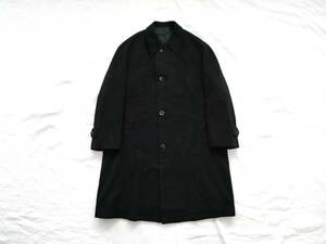 極上 ビスポーク Crombie カシミヤ100% 英国製生地 シルエット◎ ブラック!! バルマカーン フルハンド ラグラン/50s60s70 Euro Vintage