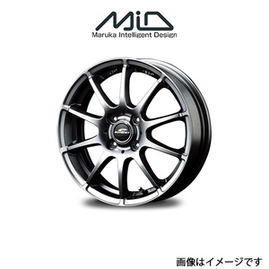 MID シュナイダー スタッグ アルミホイール 4本 デミオ DJ系(15×5.5J 4-100 INSET40 メタリックグレー)SCHNEIDER STAG