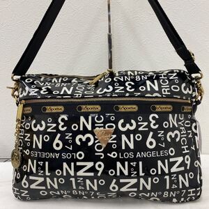 □43−1636 LeSportsac レスポートサック ショルダーバッグ 斜めがけバッグ pcケース pcバッグ レディース 黒 ブラック JOYRICH パソコン