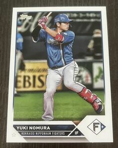 同梱可能☆Topps☆北海道日本ハムファイターズ 野村 佑希内野手カード