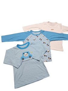 長袖 Tシャツ トップス 3枚セット 新品未使用 パンダトップス 95